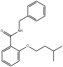 N-benzyl-2-(3-methylbutoxy)benzamide,881222-52-2,结构式