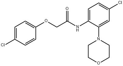 N-(4-chloro-2-morpholin-4-ylphenyl)-2-(4-chlorophenoxy)acetamide Structure