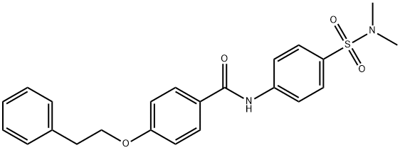 N-{4-[(dimethylamino)sulfonyl]phenyl}-4-(2-phenylethoxy)benzamide,881627-38-9,结构式