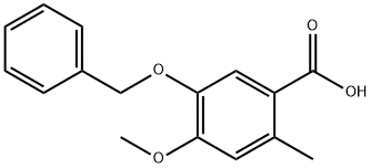 5-(Benzyloxy)-4-Methoxy-2-Methylbenzoic Acid Structure