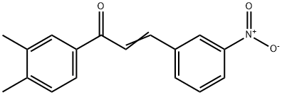 (2E)-1-(3,4-dimethylphenyl)-3-(3-nitrophenyl)prop-2-en-1-one,883854-14-6,结构式