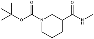 TERT-BUTYL 3-(METHYLCARBAMOYL)PIPERIDINE-1-CARBOXYLATE Structure