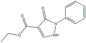 1H-Pyrazole-4-carboxylic acid, 2,5-dihydro-5-oxo-1-phenyl-, ethyl ester Struktur