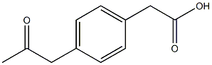 Benzeneacetic acid, 4-(2-oxopropyl)- Structure