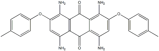 1,4,5,8-四氨基-2,7-双(对甲苯基氧基)蒽-9,10-二酮 结构式