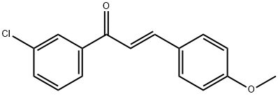 (2E)-1-(3-chlorophenyl)-3-(4-methoxyphenyl)prop-2-en-1-one 结构式