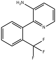 2-[2-(trifluoromethyl)phenyl]pyridin-3-amine Struktur