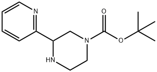 TERT-BUTYL 3-(PYRIDIN-2-YL)PIPERAZINE-1-CARBOXYLATE Structure