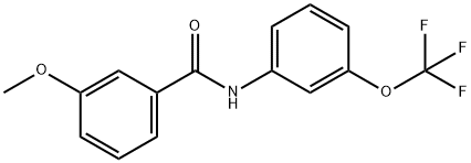 Benzamide, 3-methoxy-N-[3-(trifluoromethoxy)phenyl]- Structure