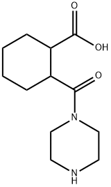 2-(piperazine-1-carbonyl)cyclohexane-1-carboxylic acid 结构式