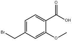 Benzoic acid, 4-(bromomethyl)-2-methoxy- Structure