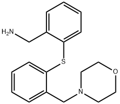 2-(2-Morpholin-4-ylmethyl-phenylsulfanyl)-benzylamine Structure