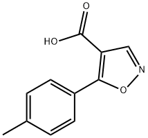 5-(4-methylphenyl)-1,2-oxazole-4-carboxylic acid Structure
