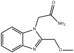 2-(2-(methoxymethyl)-1H-benzo[d]imidazol-1-yl)acetamide 化学構造式