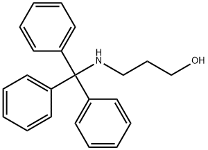 3-(Tritylamino)Propan-1-Ol 化学構造式