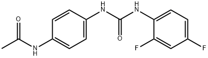 N-[4-[(2,4-difluorophenyl)carbamoylamino]phenyl]acetamide Structure