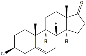 Androst-5-en-17-one,3-chloro-, (3b)- Struktur