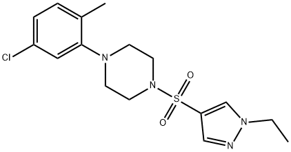 898063-46-2 1-(5-chloro-2-methylphenyl)-4-(1-ethylpyrazol-4-yl)sulfonylpiperazine