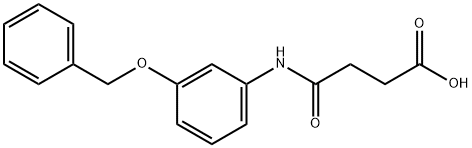 4-{[3-(benzyloxy)phenyl]amino}-4-oxobutanoic acid Struktur