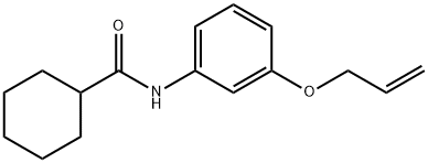 N-(3-prop-2-enoxyphenyl)cyclohexanecarboxamide Structure