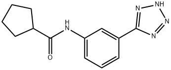 N-[3-(2H-tetrazol-5-yl)phenyl]cyclopentanecarboxamide Struktur