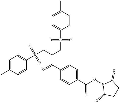 4-[2,2-bis[(p-tolylsulfonyl)-methyl]acetyl]benzoic acid-N-hydroxy succinimidyl ester|双砜琥珀酰亚胺酯