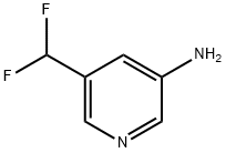 5-(difluoromethyl)pyridin-3-amine Struktur