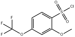 2-methoxy-4-(trifluoromethoxy)phenylsulfonyl chloride Structure