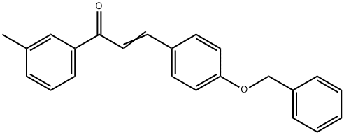 (2E)-3-[4-(benzyloxy)phenyl]-1-(3-methylphenyl)prop-2-en-1-one Structure