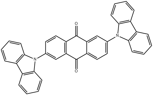 2,6-Di(9H-carbazol-9-yl)anthracene-9,10-dione Structure