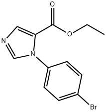 Ethyl 1-(4-Bromophenyl)-1H-Imidazole-5-Carboxylate 化学構造式