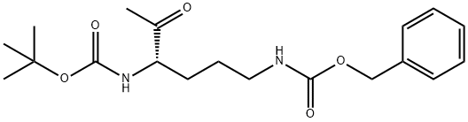 (S)-Benzyl tert-butyl (5-oxohexane-1,4-diyl)dicarbamate Struktur