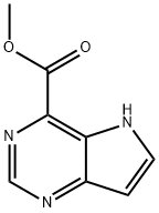 5H-吡咯并[3,2-D]嘧啶-4-羧酸甲酯,916213-54-2,结构式