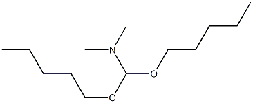 Methanamine, N,N-dimethyl-1,1-bis(pentyloxy)- Structure