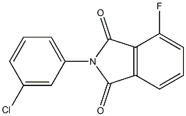 2-(3-chlorophenyl)-4-fluoroisoindole-1,3-dione 结构式