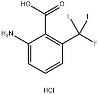 2-Amino-6-(trifluoromethyl)benzoic acid hydrochloride Structure