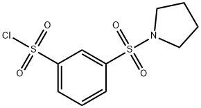 3-(Pyrrolidine-1-sulfonyl)-benzenesulfonyl chloride Structure