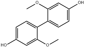 2,2'-Dimethoxy-[1,1'-biphenyl]-4,4'-diol Struktur