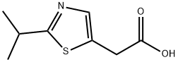 (2-Isopropyl-thiazol-5-yl)-acetic acid 结构式