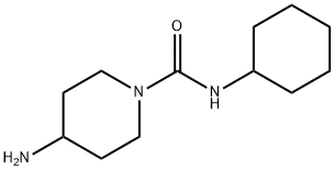 4-amino-N-cyclohexyl-1-piperidinecarboxamide Struktur