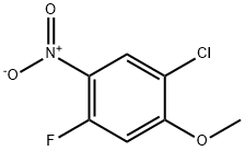 1-Chloro-4-fluoro-2-methoxy-5-nitro-benzene Struktur