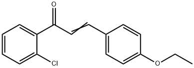 (2E)-1-(2-chlorophenyl)-3-(4-ethoxyphenyl)prop-2-en-1-one,93330-19-9,结构式