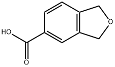 1,3-ジヒドロ-2-ベンゾフラン-5-カルボン酸 化学構造式