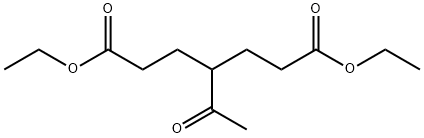 Heptandioic acid, 4-acetyl-, 1,7-diethyl ester Struktur