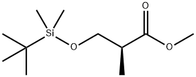 (S)-methyl 3-((tert-butyldimethylsilyl)oxy)-2-methylpropanoate Struktur