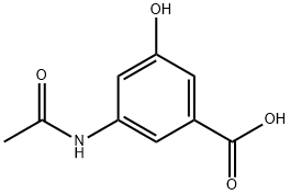 3-Acetamido-5-hydroxybenzoic Acid Struktur