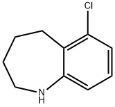 6-chloro-2,3,4,5-tetrahydro-1H-benzo[b]azepine Struktur