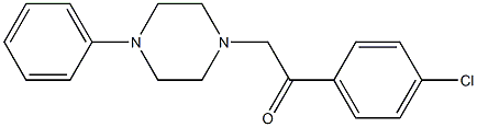 Ethanone, 1-(4-chlorophenyl)-2-(4-phenyl-1-piperazinyl)-