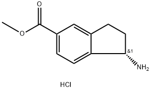 METHYL (1S)-1-AMINOINDANE-5-CARBOXYLATE HYDROCHLORIDE Struktur