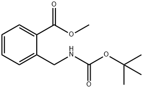 METHYL 2-((TERT-BUTOXYCARBONYLAMINO)METHYL)BENZOATE Structure